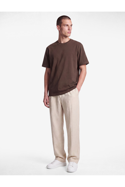 Koton Regular Fit Short Sleeve Crew Neck Tok Fabric Cotton Basic T-Shirt