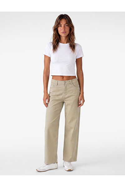 Koton Comfortable Cut-Out High Waist Jean Pants with Pockets - Culoette Jean
