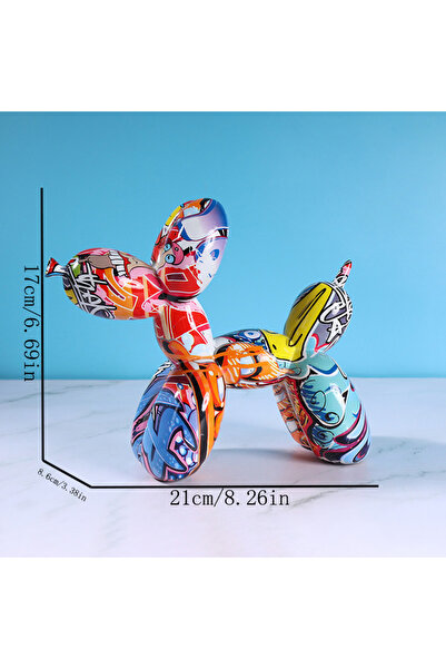 Choice1 BS892 Water Transfer Balloon Dog Sculpture Resin Craft Decorative Pie...