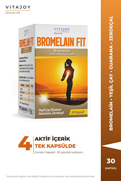 Vitajoy Bromelain Fit 30 Kapsül