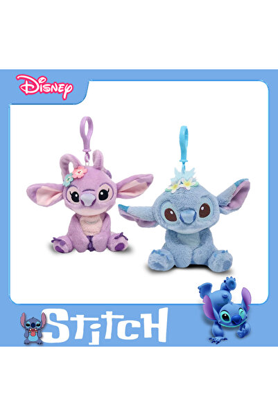 Choice 2PCS Hot Kawaii Disney Stitch Angel Plush Stuffed Toys Purple Anime Li...