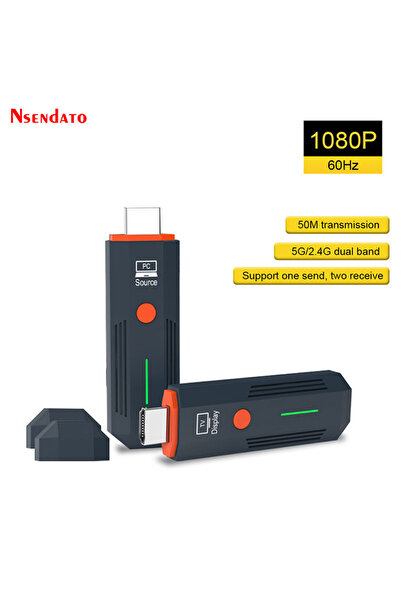Choice 1 TX 1 RX 50M 1080P لاسلكي HDMI جهاز إرسال واستقبال الصوت والفيديو موس...