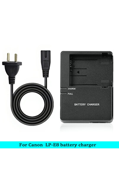 Choice1 شاحن بطارية AU LC-E8 لكاميرات كانون LP-E8 - متوافق مع EOS 600D 650D 7...
