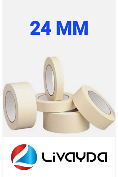 LİVAYDA Maskeleme Boya Bandı 24 Mm Kağıt Bant (1 ADET)