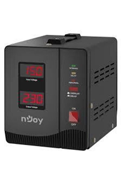 nJoy Stabilizator de tensiune cu 1 priza Alvis 1000 AVRL-10001AL-CS01B, 1000 ...