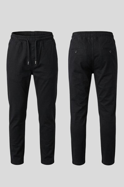 CRASSİ Boy's Trousers Gabardine Elastic Black Color