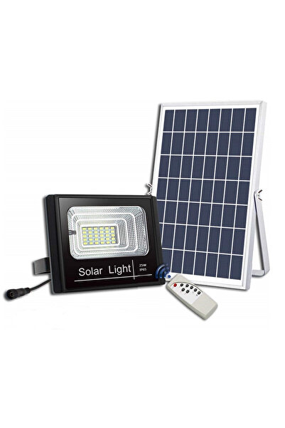 OEM Ηλιακός Προβολέας LED 25W Αδιάβροχος με Χρονοδιακόπτη και Τηλεχειριστήριο -