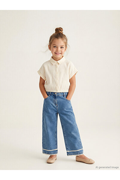 LC Waikiki Nevavm Straight Fit Girls' Jean Pants with a Difference