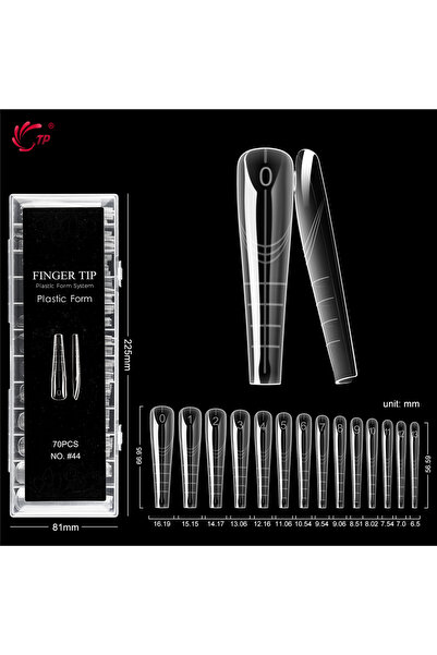 Choice O-70pcs-box TP 70pcs/140pcs Clear Nail Dual Form Full Cover Nail Exten...