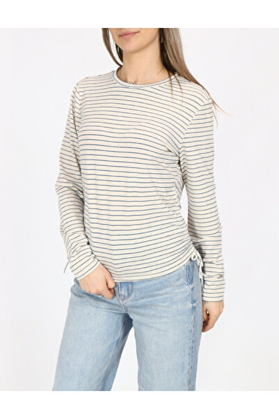 Evendi Bluza, crem/albastru