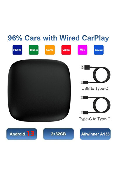 Choice 2GB 32GB Android13 CarPlay Android Auto A133 Ai Box Wireless Box for N...