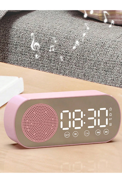 Choice Pink Wireless Bluetooth Speaker, Multi-functional Loud Subwoofer Clock...