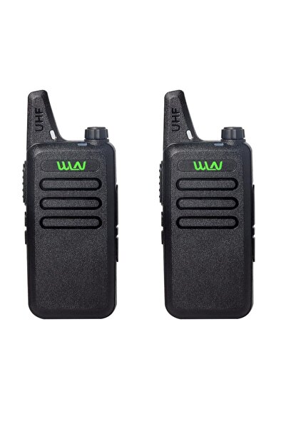 WLN PMR-446 Siyah 15 Km Menzil 16 Kanal İkili El Telsizi