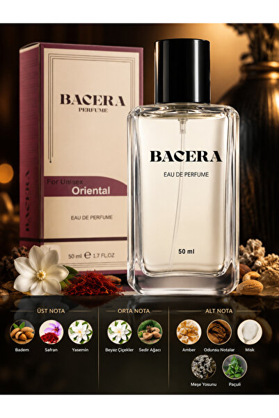 BACERAPERFUME Bacera D142 BACCARAT ROUGE EXTRAİT Oriental Unisex Parfüm 50 Ml