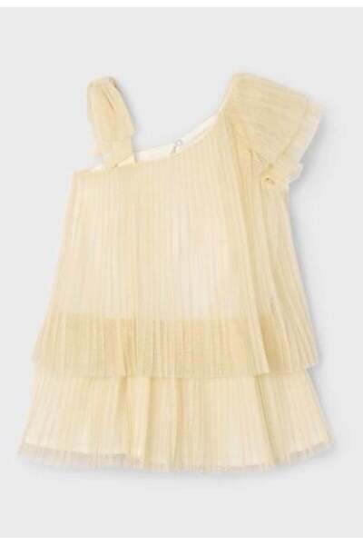 MAYORAL Girl's 3912 Shoulder Detail Dress Gkm0307