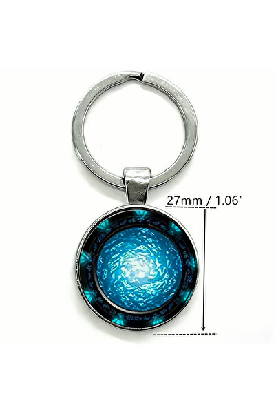Choice Silver 1PC Stargate Atlantis Fans Keychain Sci-Fi Design Metal with Co...