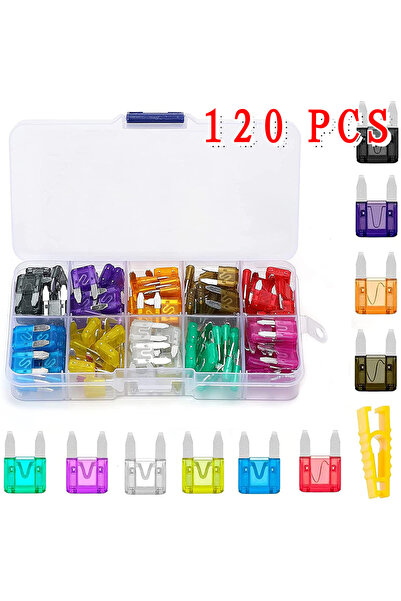 Choice1 120 pcs Car Fuse Blade Fuse Kit Fuses Automatic Truck Blade The Fuse ...