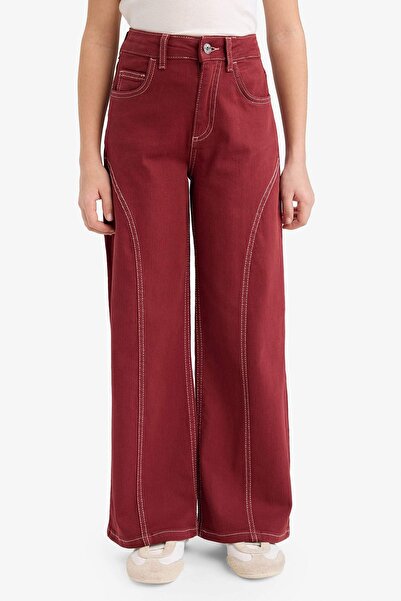 DeFacto Wide Leg Gabardine Trousers for Girls G6902A826Sm