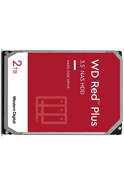 WD Hard Disk Western Digital Red Plus NAS, 2TB, SATA3, 64MB, 3.5 inch