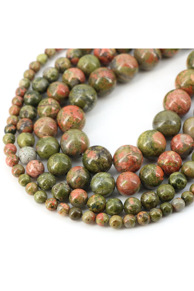 Choice50 6mm (58-61 pcs) Unakite Natural Stone Beads Blue Tiger Eye Crystal A...