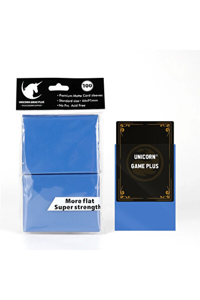 choice2 Blue 100pcs Matte Card Sleeves for TCG MTG 66x91mm Standard Size Slee...