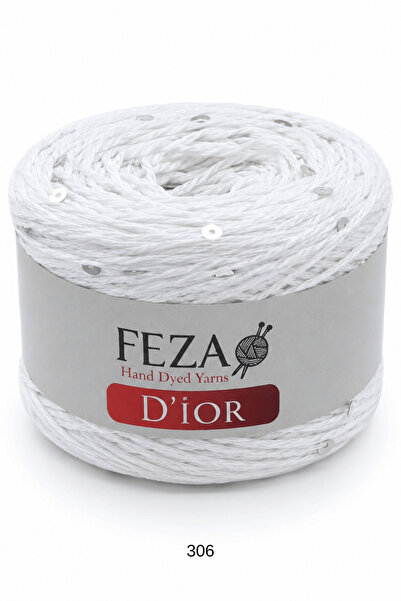 FEZA GROUP Dior Fantezi Pullu El Örgü İpliği, 100 gr, 310 m (1 Adet)