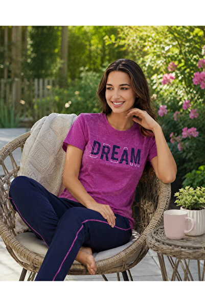 Free Angel Kadın Penye Yazlık Günlük Spor Pijama Takım