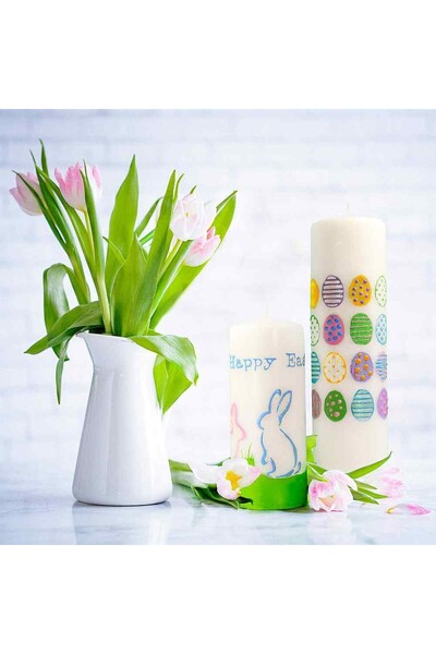 Viva Decor Ceară colorată pentru decorarea lumânărilor, VIVA DECOR, 28 ml, sclipici argintiu