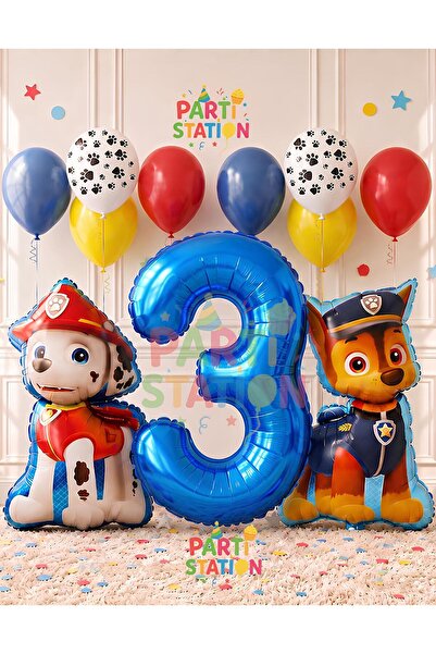 Parti Station Paw Patrol Balloon Set Paw Patrol 3 Year Old Balloon Set Paw Pa...