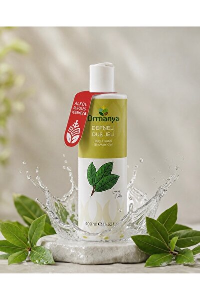 ORMANYA Defneli Duş Jeli - 400 ml (ALKOL/SLS/SLES IÇERMEZ.)