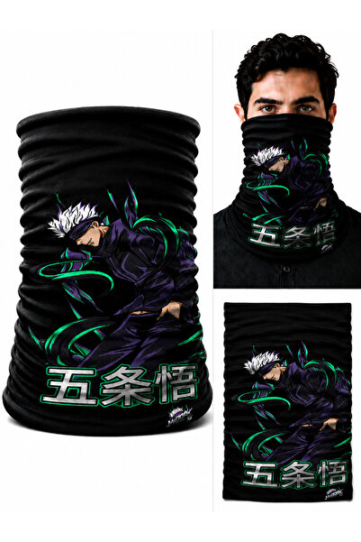 FG KONNİCHİWA قناع وجه من Jujutsu Kaisen Bandana Anime وغطاء للرقبة وغطاء للر...