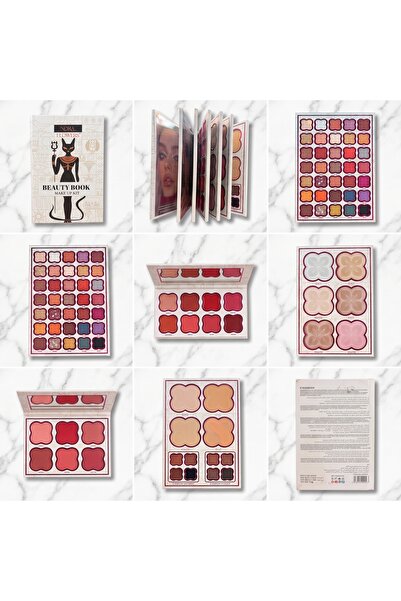 Generic Brand Nora Flowers Beauty Book - برونزي / نود متعدد