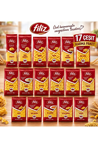 FİLİZ Güven Bitkisel 17 Çeşit Karma Makarna Paketi - 8,5 Kg Avantaj Kolisi - ...
