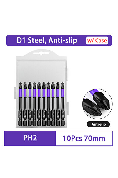 Choice4 70mm 10/20PCS Magnetic Batch Head PH2 Cross Screwdriver Set Impact Dr...