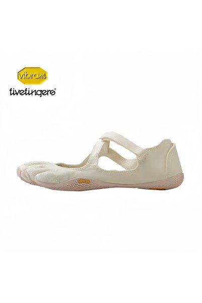 Vibram Fivefingers Vibram Five-Finger Barefoot Footwear for Ladies, Soft Anti Slip Sole Indoor Trainers for Yoga Pilates Dancing General Fitness, VSOUL, White