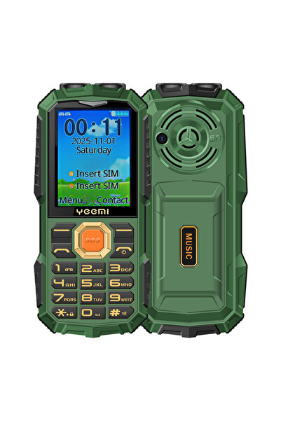 Choice Standard green YEEMI Q5 4G Button Phone 2.4inches Dual SIM Card HD Cal...