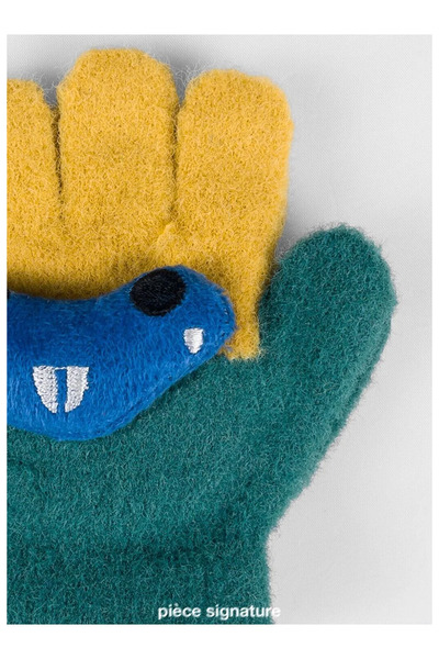 PIECE SIGNATURE Soft Children's Gloves with Different Cute Accessories (1-3 Y...