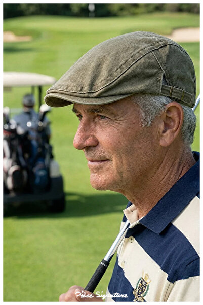 PIECE SIGNATURE 100% Cotton, Adjustable Denim Golf Cap for Women and Men