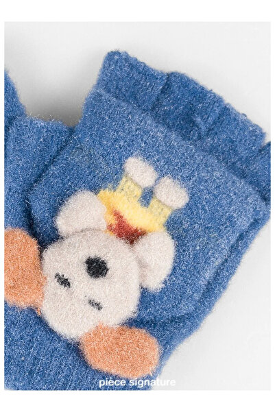 PIECE SIGNATURE 95% Acrylic 5% Spandex, Boys' Soft Cover Cut Gloves (Ages 4-8)