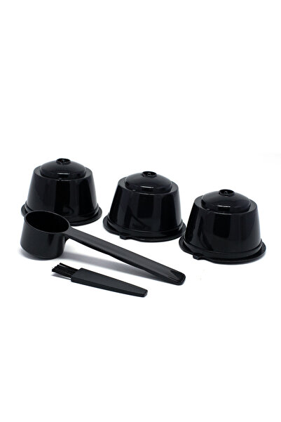 Choice12 black 3Pcs Fit For Dolce Gusto Coffee Filter Cup Reusable Coffee Cap...