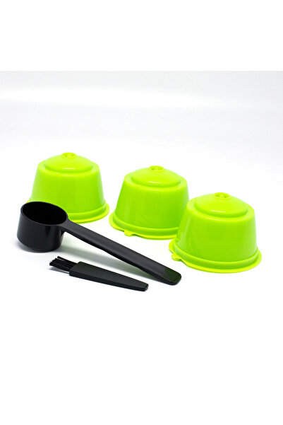 Choice5 green 3Pcs Fit For Dolce Gusto Coffee Filter Cup Reusable Coffee Caps...