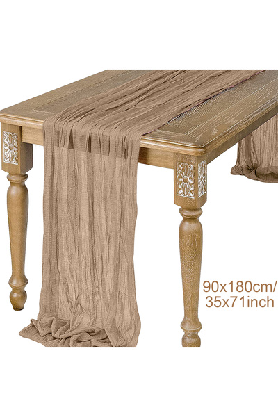 Choice21 21 Semi-Sheer Gauze Table Runner Sage Cheesecloth Table Setting Dini...