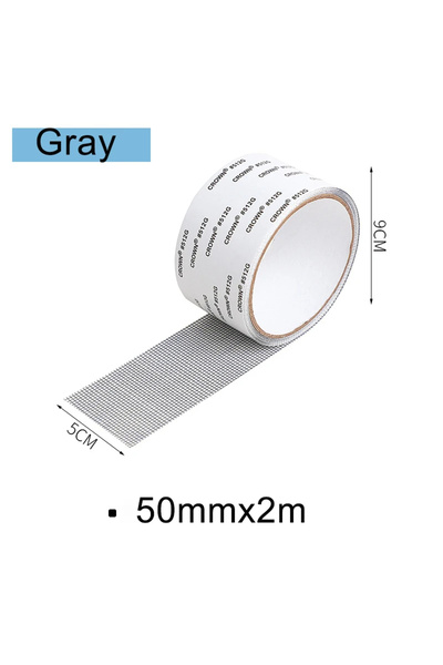 Choice GRAY Window Screen Tape Anti-mosquito Screen Repair Subsidy Door Curta...