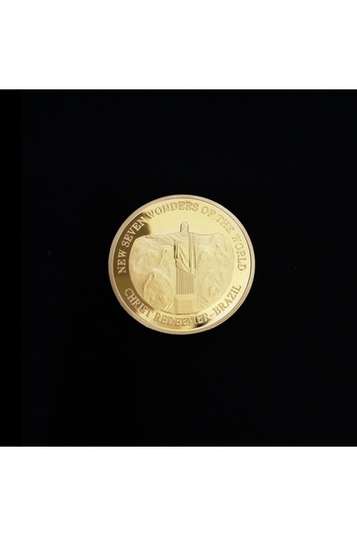 Choice1 C Seven Wonders of The World Coin Collection Gold-plated Commemorativ...