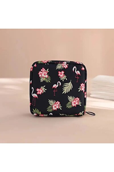 Choice Black Flamingo Women Sanitary Napkin Tampon Storage Bag Portable Water...