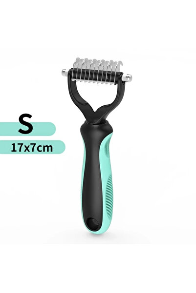Choice6 Light Blue S Cat Hair Removal Comb Dog Hair Removal Brush Stainless S...
