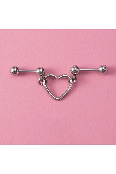 Choice 1pc Style A 1pc/2pcs Simple Stainless Steel Heart Stud Earrings for Wo...