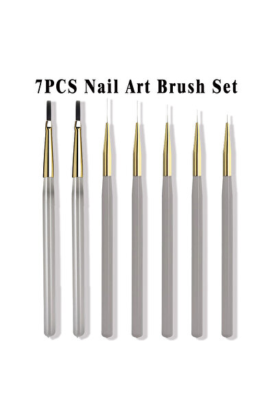 Choice 7PCS 5Pcs Professional Nail Art Liner Brushes Set Fine Line Nail Brush...
