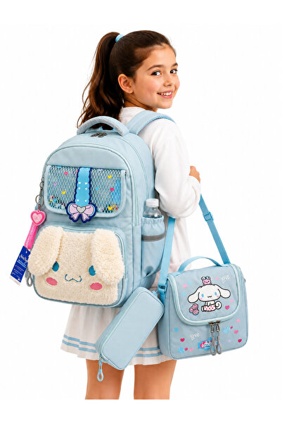 Bevitton Primary School Bag Set of 3 Girls' Primary School Backpack 506 Blue
