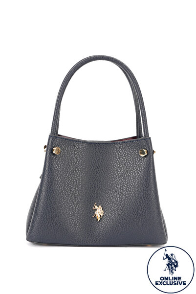 U.S. Polo Assn. حقيبة كتف نسائية باللون الأزرق الداكن US26152